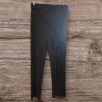 Reformation  Kassia Black Tie Waist Ribbed Pants high waisted Photo 3