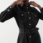 & Other Stories & OTHER STORIES Topstitched Belted Jumpsuit sz 8 Photo 9