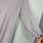 Aritzia Wilfred Daydreamer Mini Dress Sz Small Cloudy Lilac Pleated Long Sleeves Photo 15