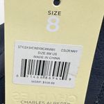 Charles Albert  Navy Western Cowboy Ankle Boots Vegan Leather Womens Size US 8 Photo 6