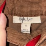 Style & Co  Brown Corduroy Pants Photo 2