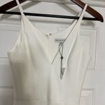 Dress the Population  Iris Slit Plunge White Gown Dress size XS Photo 7