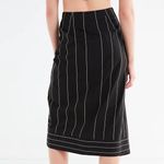 Urban Outfitters NWT Finders Keepers Alps Pinstripe Wrap Midi Skirt Size Small Photo 3