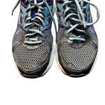 ASICS GEL Running Shoes Womens Size 9 Purple Teal Gray Mesh Road Sneakers T474N Photo 1