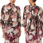 MISA Los Angeles MISA Set Franka Ruffle Asymmetrical Slit Skirt + Top in Flora Tropical Mix XS Photo 2