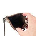 Coach  Brown Tan Monogram Wristlet Photo 3