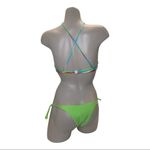 Recco brazilian green and striped bikini set NWT Photo 2