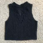Free People crochet lace knit top sz M Photo 0