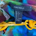 Forever 21 Rainbow Tie Dye Crochet Hippie Festival Tunic Tank Top Photo 7