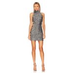 NBD NEW NWT Cedlla Mini Dress in Gunmetal Silver Sparkle size Small Photo 1