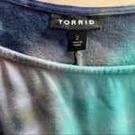 Torrid Tie Dye Lightweight French Terry Off Shoulder T Shirt Dress 2X Photo 10