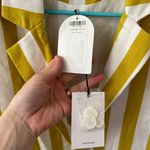 LPA Revolve  Boxy Blazer Yellow Gold White Double Breast Small Photo 5