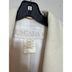 Escada Cashmere Wool Blend Ivory Winter White Coat Sz. 34 (US XS) Photo 2