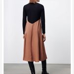 ZARA  Ruffled Satin Midi Dress Photo 3