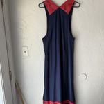 Source Unknown Boho Maxi Dress Vintage Artsy Large Embroidered Floral Sleeveless Ethnic Beaded Photo 9