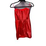Meshki  Strapless Red Sparkle Mini Dress Size Size XS NWT Photo 3