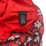 Who What Wear Floral Midi Shirred Smocked Balloon Sleeve Dress Red 1X Photo 9