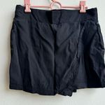 Athleta X Derek Lam Faux Wrap Golf Athletic Skort Skirt Black Size Medium Photo 0