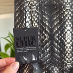 joe's jeans NWT  Mid-Rise Skinny Jet Black Snakeskin Print Ankle Jeans, 30 Photo 7