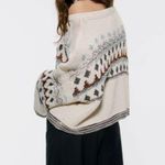 ZARA Jacquard Short Sweater Long Sleeve Size L NWT Photo 8