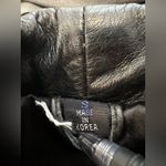 Jacqueline Ferrar Vintage 90s Sz: S Black Leather Button Up Long Trench Coat. Photo 6