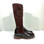 Aquatalia Drew Mixed Media Knee High Boots 9 Plum Deep Wine NWT Photo 13