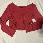 Victoria's Secret Victoria’s Secret Activewear Set Long sleeve crop shirt and bike shorts Photo 2