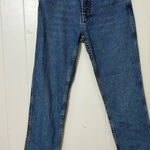 Sézane  Denim High Rise Straight Leg Jeans Vintage Blue Rigid Cotton Size 27 Photo 0