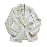 Mango MNG by ivory button up blazer size 4 Photo 11