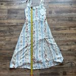 Rosie Posie Womens Sweet Floral Stripe Sundress Cottage Boho Sz Small NWT White Photo 3