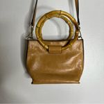 Vince Camuto  Tan‎ Leather Circle Handle Crossbody Bag Small CP Photo 4