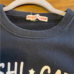 Rustic Charm Japanese Crew Neck Sweater Black Novelty Print Sushi Funny Food Cat Photo 3