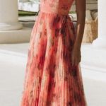 Hutch Costella Pink Blush Floral Tulle Gown Dress size 4 Photo 0