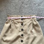 Active USA  Tan Button Mini Skirt | Size Medium Photo 8