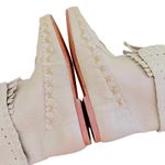 Vintage 9 West Stitched Fringe Ankle Boots Size 6 Moccasin BOHO Festival‎ Green Photo 7