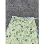 Wrapper Vintage 90s y2k yellow floral whimsigoth cottagecore knee length pull on skirt M Photo 2