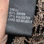 Carmen Marc Valvo Carmen Marc Vavlvo Tan 2Pc Crochet With Sparkly Beads Tank Top & Cardigan XL Photo 14