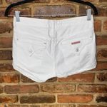 Hudson  White Wash Denim Hampton Cuffed Jean Shorts Women's Size 26 Photo 3