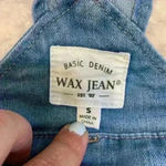Wax Jean denim overalls sz S distressed medium wash western cowgirl casual comfy Photo 8