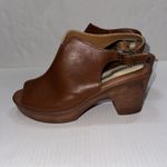 B.o.c. Shoes Womens Size 9 Brown Peep Toe Slingback Sandal Heels Platform Photo 4