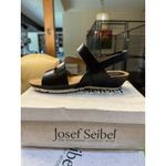 Josef Seibel The European Comfort Sandal HAILEY 33 Wedge Sandal 42EU 11US Black Size 11 Photo 3