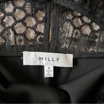 Milly  Sequined 3/4 Bell Sleeve Silk Blend Blouse Size 8 Photo 4