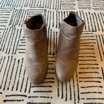 Bamboo  Beige Ankle Boot Block Heel Women's Shoe Size 10 Photo 2
