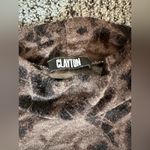 Clayton  Brown and Black Tie-Dye Turtleneck Crop Top Photo 1