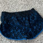 NEW Princess Vera Wang Black Lace Blue Satin Dressy Mid Rise Pull On Shorts S Photo 6