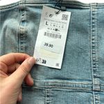 ZARA  Blue Denim Tube Top NWT Size Large Photo 3