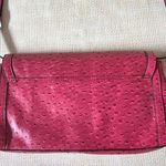 Relic Fossil Hot Pink Ostrich Faux Vegan Leather Shoulder Bag Clutch MINT Photo 8
