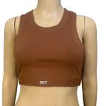 Set Active Longline Sports Bra High Neck Racerback Crop Top Photo 0