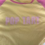 Moda International Pop Tart Baby Tee Yellow Size M Photo 3