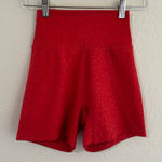 Buffbunny Collection Buffbunny // Rebel Bike Shorts in Red Leopard Photo 0